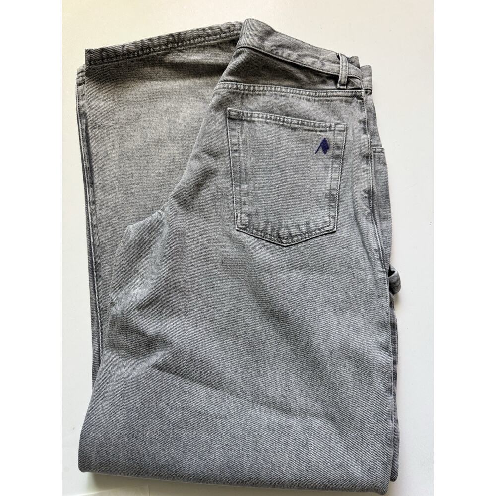 The Attico The Effie Long Grey Wide Leg Baloon Jeans in Size 29 NWT
